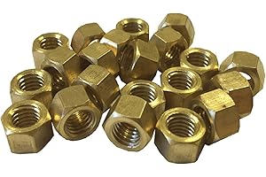 SMARTHOME 8 x Brass Exhaust Imperial Manifold Nuts 3/8" UNF High Temperature