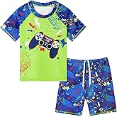 Toddler Boy Swimsuit Kids Swimsuit Boys Two Pieces Shark Swimsuit Toddler Rash Guard and Trunk