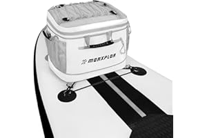 MORXPLOR Waterproof PVC Material Paddleboard Cooler Deck Bag,40 cans Sup Deck Cooler Bag,Cooler Bag for Paddleboard,Lunch Box Cooler Insulated Bag,Camping Cooler Bag,Kayak Cooler Bag