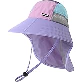 Moon Kitty Baby Girls Sun Hats Infant Toddler Sun Hat Kids Summer Water Hat Outdoor Adjustable Wide Brim Beach Hat UPF 50+