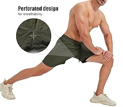 Surenow Men's Athletic Running Shorts Lightweight