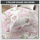 Emma Barclay Cotswold Quilted Patchwork Bedspread Set Pink King view 6