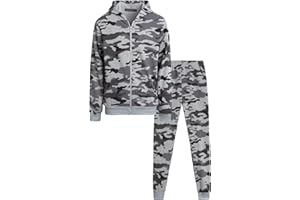 Coney Island Boys Sweat Suit Set - 2 Piece Soft Fleece Zip Up Hoodies and Athletic Jogger Sweatpants for Boys (Sizes: 5-16)