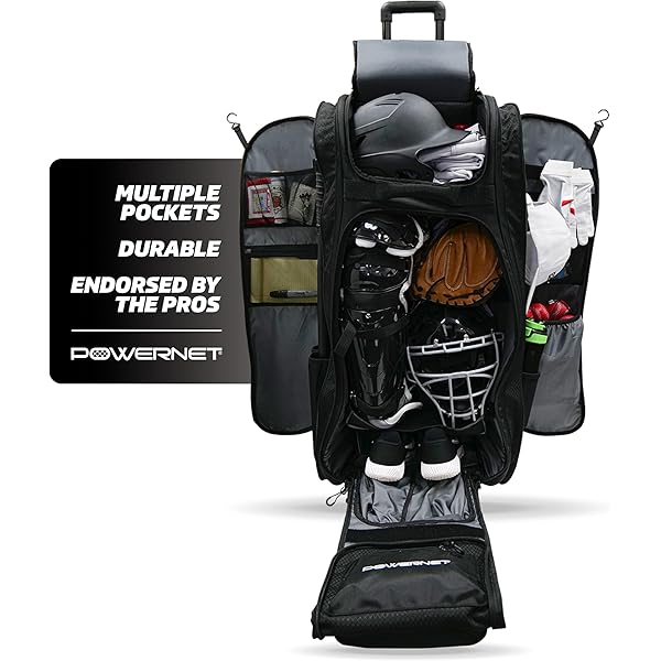 Sac à Dos à Roulettes Marucci Stockade – Baseball Adulte – Noir (occasion, état Correct)