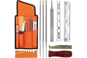 Chainsaw Sharpener File Kit Compatible with Sti-hl Sharpening Filing Chainsaws & Other Blades - Include 5/32 3/16 & 7/32 Inch