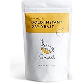 Scratch Gold Yeast - Instant Dry Yeast for a Rapid Rise - Add Straight to Dry Mix - Perfect for Making Bread, Bread Machines,