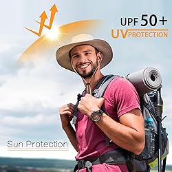 Sun Hat for Men Women UPF 50+ Fishing Hat Wide Brim