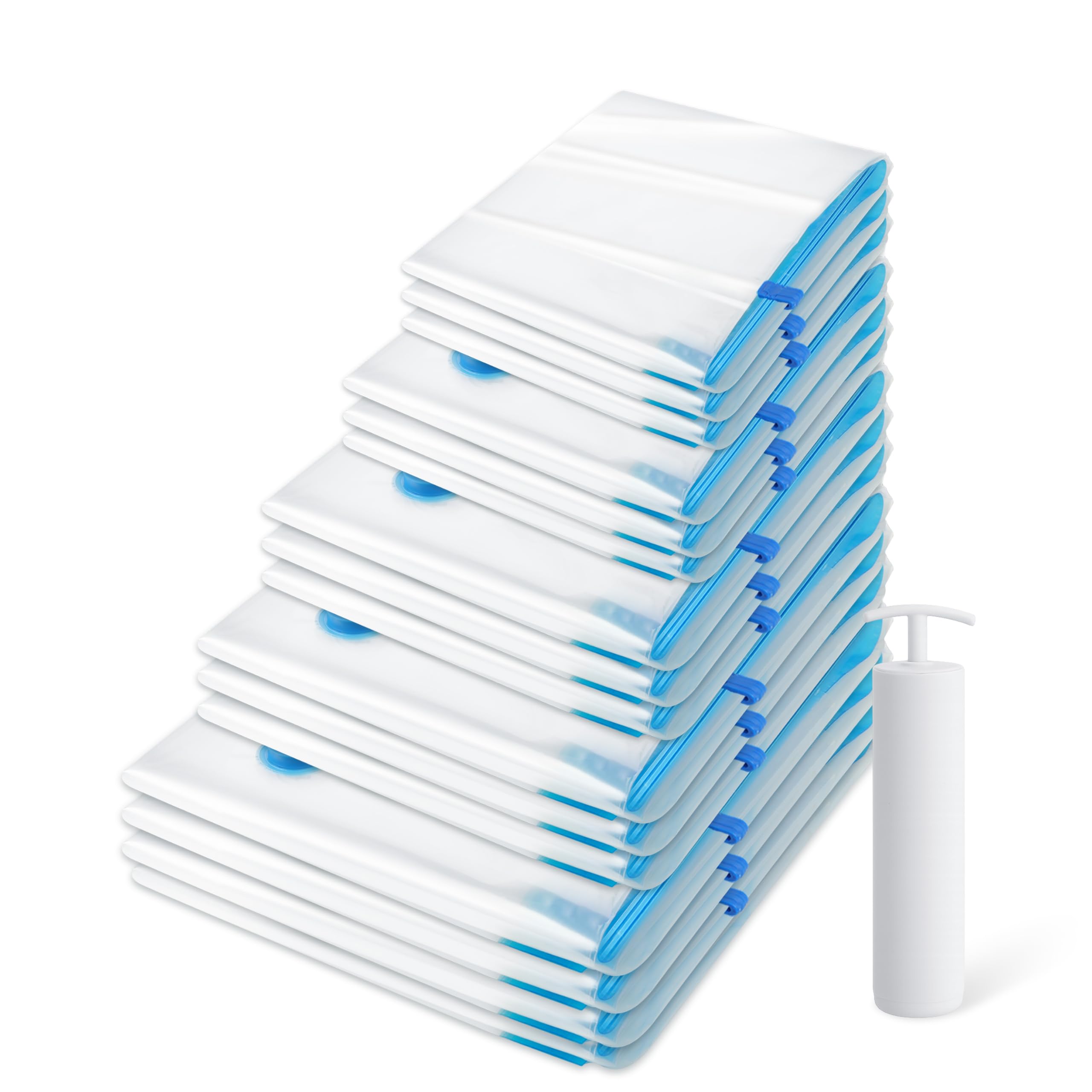 Photo 1 of ****FINAL SALE NO RETURN****6 Pack Vacuum Storage Bags?Space Saver Bags(6 Pack Large),Compression for Comforters and Blankets, Sealer Clothes Storage, Hand Pump Included