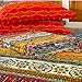 MAXYOYO 4 Piece Bed Sheets Set Flat Sheet + Fitted Sheet + 2 Pillow Cases, Sanded Cotton Colorful Bohemian Sheet Sets - Luxurious, Comfortable, Soft Sheet Full Queen King Size (Full)