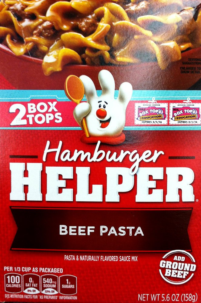 Betty Crocker BEEF PASTA Hamburger Helper 5.6oz (5 Pack) by Hamburger Helper