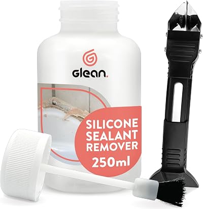 GLEAN Silicone Removal Gel & Tool Kit 10pc 250ml Caulk Finishing Set