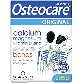 Vitabiotics Osteocare Calcium 800mg with Vitamin D3, Magnesium, and Zinc - Bone Health and Immunity Multivitamin Supplement for Men and Women - 90 Tablets