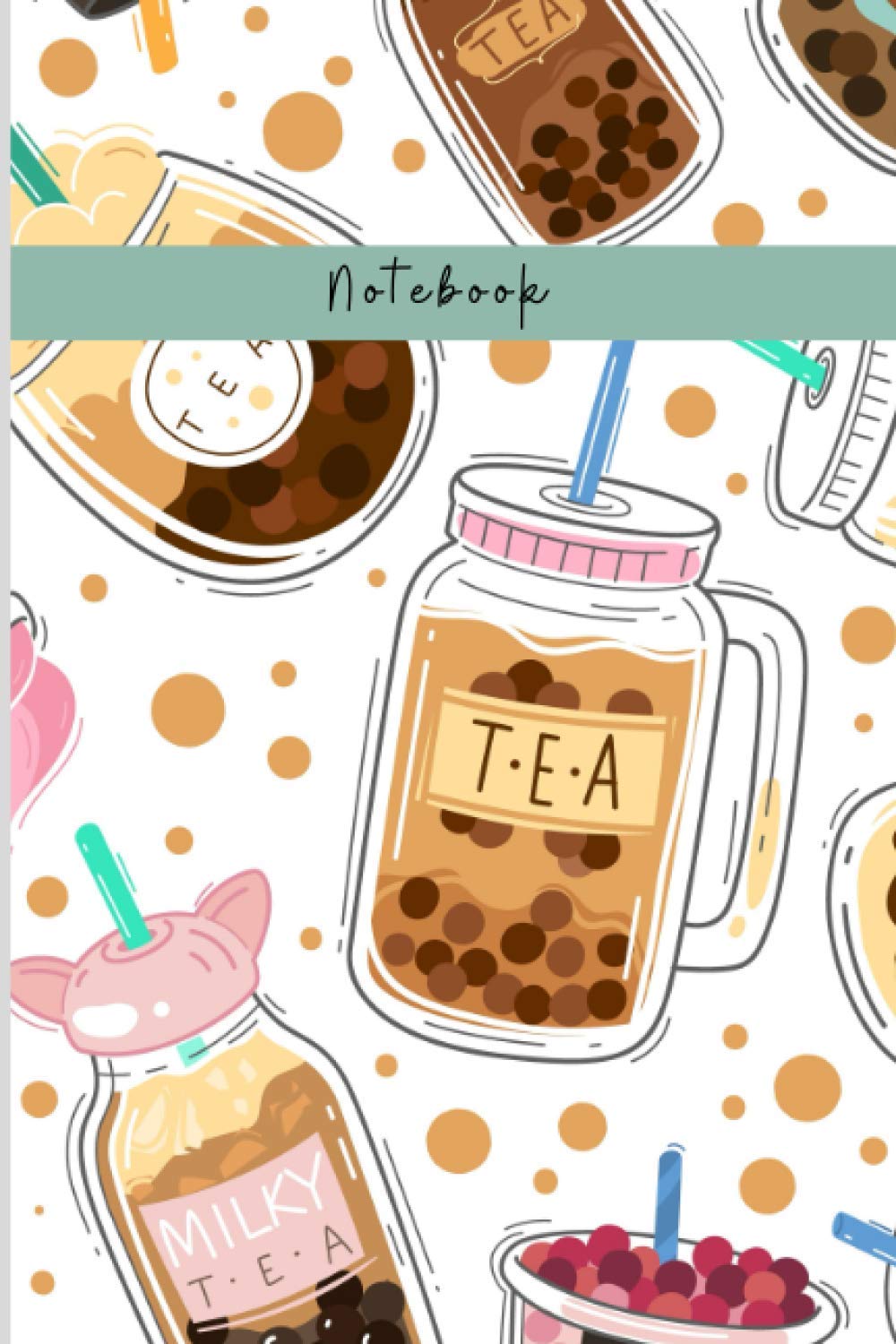 Boba Notebook: Cute And Fun Boba Milk Tea Lined Notebook Or Journal