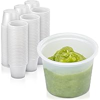 Fit Meal Prep [250 Pack] 1 oz BPA Free Plastic Portion Cup - Disposable Jello Shots Sauce Condiment Souffle Dressing Mini Con