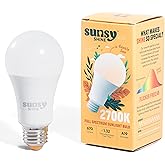 sunsy Shine - The Full-Spectrum Truly Flicker-Free Sunlight Bulb for Humans - Boosts Energy, Mood, and Circadian Rhythm for B