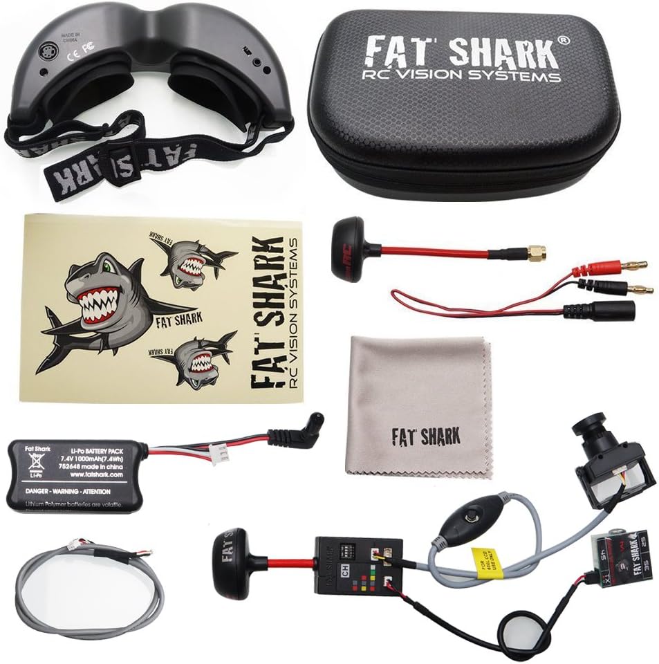 2018 New Version! Fat Shark Teleporter V5 FPV 5.8G Video Goggles W/ Head Tracking