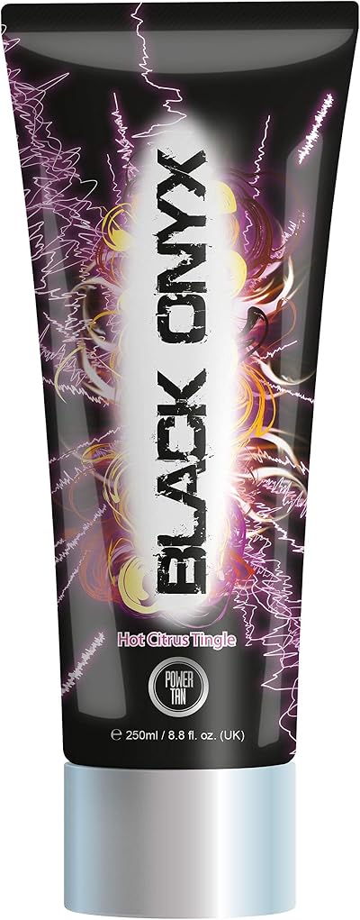 Power Tan Black Onyx Sunbed Tanning Accelerator 250ml Aloe Vera Vitamin E Dark