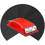 Junucubo Sanding Block Hand Sander with 42 Pcs Wet Dry Sandpapers from 120 to 3000 Assorted Grits,9x3.6 Inch Sanding Sheets f