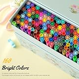 Ohuhu 160 Colours Dual Tip Colouring Pens Fineliner Brush Water-Based Art view 9