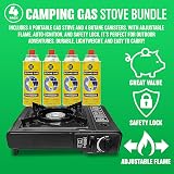 BARGAINS-GALORE Portable Gas Cooker Camp Stove with 8 Butane Canisters view 4
