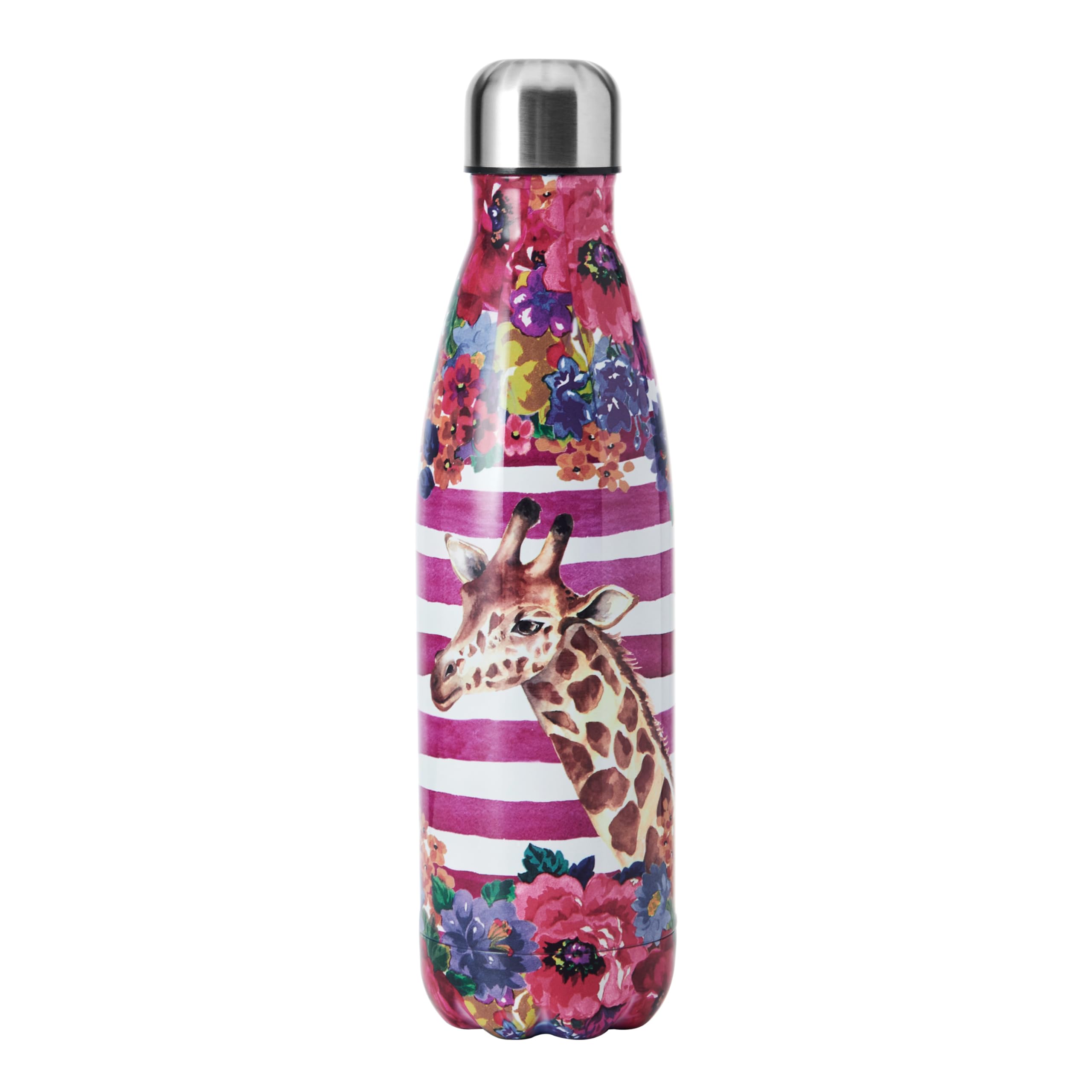 MIKASA Wild At Heart 500ml Water Bottle, Giraffe, Sleeved