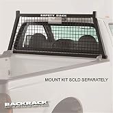 RealTruck BACKRACK Half Safety Rack Frame Only | Black, No Drill | 148SM | 2001-2025 Chevrolet/GMC Silverado/Sierra 2500/3500HD; 2017-2025 Dodge RAM 1500/2500/3500; 2004-2025 Nissan Titan &amp; Others