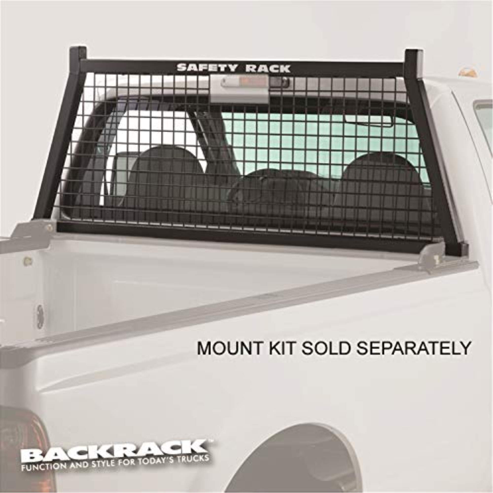 Photo 1 of RealTruck Backrack Half Safety Rack Frame Only | Black, No Drill | 148SM | 2001-2025 Chevrolet/GMC Silverado/Sierra 2500/3500HD; 2017-2025 Dodge RAM 1500/2500/3500; 2004-2025 Nissan Titan & Others
