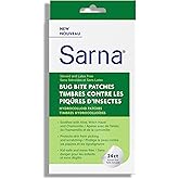 Sarna Bug Bite Patches - Peel and Stick Hydrocolloid Patches with Aloe, Witch Hazel and Chamomile - Kid-Safe, Vegan, Steroid-