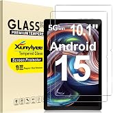 XunyLyee for Evermyth Tablet 10.1 Inch Android 16 15 14 Screen Protector, | Android 10.1" Upgraded Tablet 10 Inch Tempered Glass Film, 9H Hardness, Anti-Scratch [9.21" * 6.02", 234mm *153mm], 2 Pack