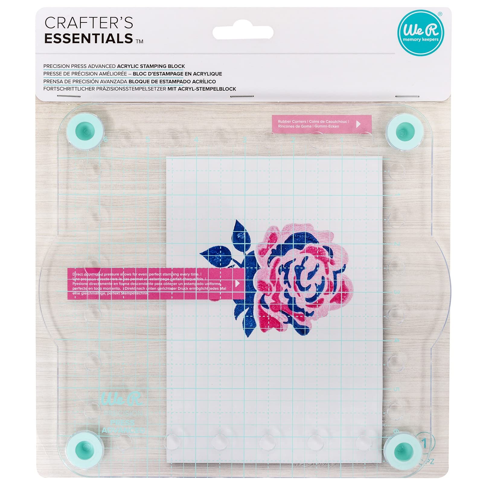 We R Memory Keepers WR Precision Press Adv Acrylic Stamping Block, Large