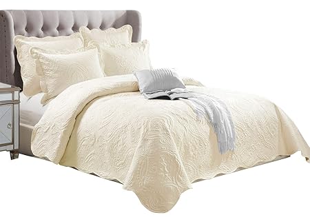 Oxford Homeware 3 Pieces Luxurious Embroidered Superior Guaranteed