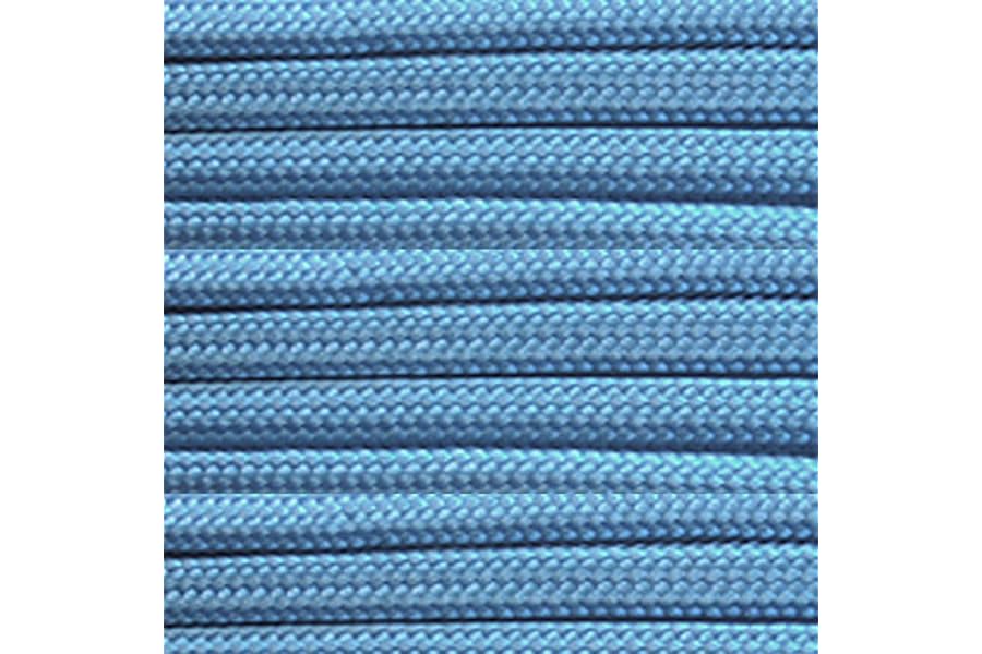 Paracord Planet 100 Foot Hanks of 550 Type III 7 Strand Paracord (Baby Blue 100 Feet)