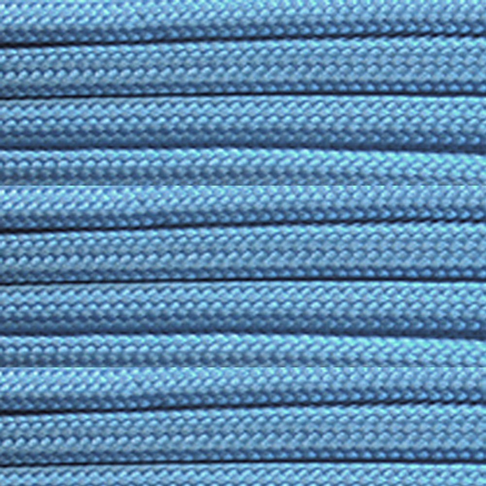 PARACORD PLANET 10, 20, 25, 50, 300 feet and 250, 1000 foot parachute coils, 550 cord type III, 7 strands paracord (light blue 30 m)