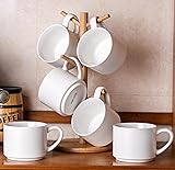 GBHOME 14 OZ Coffee Mugs Set of 6, Stackable