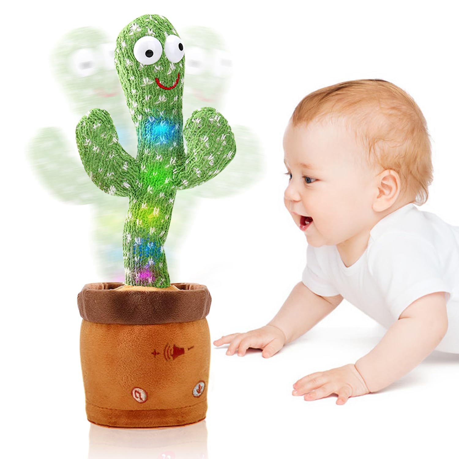 Photo 1 of *UNTESTED*
Hongsome Talking Cactus Mimicking Toy,Cactus Baby Toy That Repeat What You Say Singing Dancing,Funny Plush Toy Gifts for Babies Boys Girls Kids