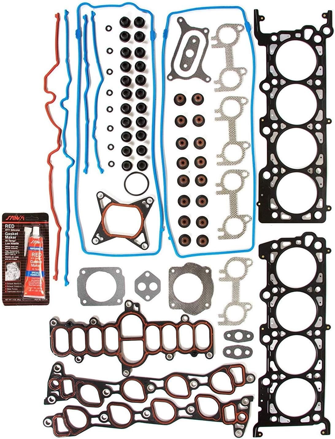 ford 4 6 intake manifold on Intake Manifold Gasket Set 96 00 Ford Lincoln Mercury 4 6l Sohc Dohc V8 Auto Parts Accessories Car Truck Parts