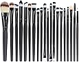 EmaxDesign 20 Pieces Makeup Brush Set Professional Face Eye Shadow Eyeliner Foundation Blush Lip Makeup Brushes Powder Liquid Cream Cosmetics Blending Brush Tool