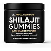 Primal Compound Shilajit Gummies for Men – Natural Trace Mineral Supplement with Fulvic Acid – Supports Daily Energy, Vitality and Overall Wellness – Vegan, Non-GMO, Gluten-Free – 30 Gummies (1)