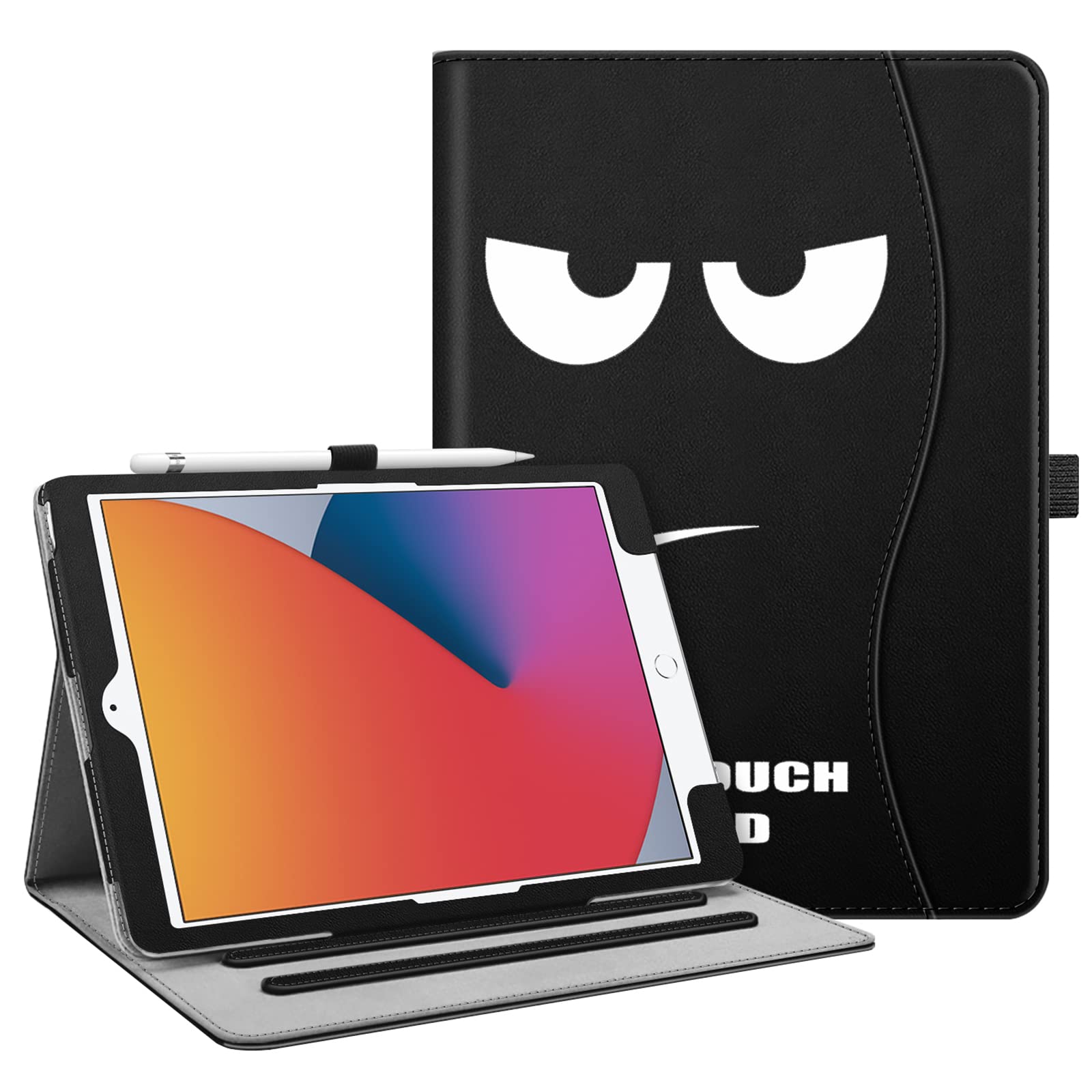 FINTIE Case for iPad 9th / 8th / 7th Generation (2021/2020/2019) 10.2 Inch - [Corner Protection] Multi-Angle Viewing Stand Cover with Pocket & Pencil Holder, Auto Wake Sleep, Don't Touch