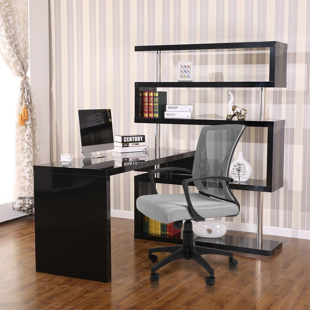 Furmax Ribbed Office Chair High Back PU Leather Executive Conference