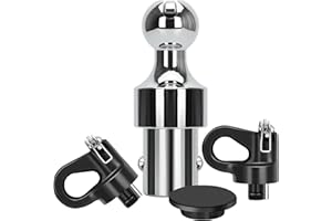 Chaoos | 60692 Puck System Gooseneck Hitch Ball Kit, 2-5/16 Inch Ball 30000lbs GTW Compatible with 2013-2024 Ford F250 F350 F450, 2016-2024 Chevrolet Silverado, GMC Sierra & Nissan Titan XD