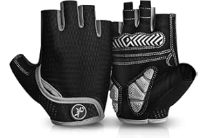 MOREOK Cycling Gloves Bike Gloves for Men/Women-[5MM Gel Pad] Half Finger Bicycle Biking Gloves for Cycling/Weight Lifting/Gym/Motorcycle/Outdoor Sports