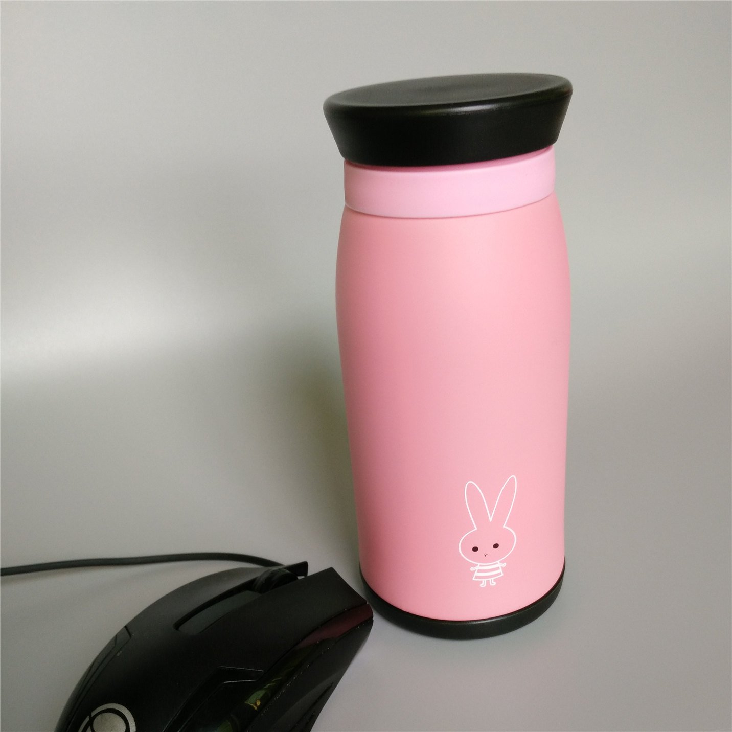 海外輸入 Peterbell Strive 350 Mlステンレス鋼魔法瓶旅行可愛いアニメ動物オフィスホーム水真空カップボトルピンク B01mtaagio 本店は Firstcity Edu My