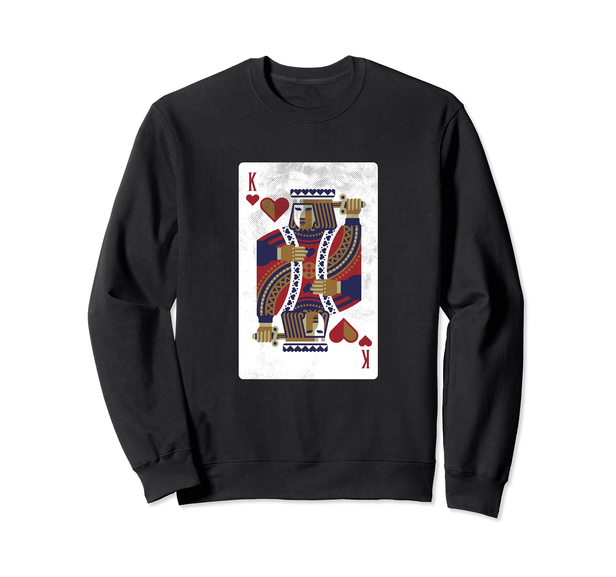 King Of Hearts Card Design Poker Player Funny Sweatshirt