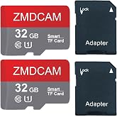 2 Pack 32GB TF Card with Adapter UHS-I U1 Class 10 Memory Card | A1 Performance High-Speed TF Card Up to 90MB/S for Smartphones/Tablets/Cameras/Car Audio/Game Consoles