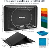 MOZOOSON 1000 Piece Jigsaw Puzzle Board with Adjustable Stand 6 Trays view 4