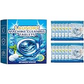 Washer Cleaner, Easily Remove Smell Hair, Strong Bleach, Fast Powerful | Deep Remove Grease &amp; Scale &amp; Hair| Kid Skin Non Toxic| Multi Purpose| Scent| HE &amp; Front &amp; Top Load Washer| 8 Months Supply
