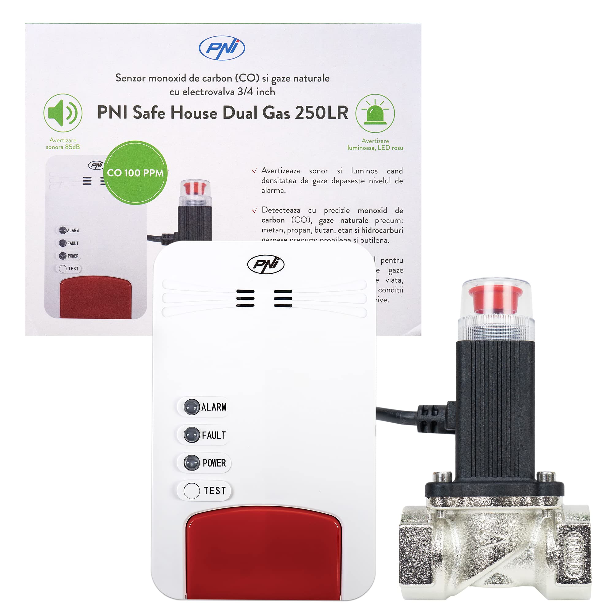 PNI Safe House Dual 250LR Kit with 2 Sensors and 3/4 Inch Solenoid Valve