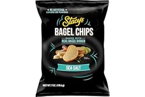 STACY'S Stacy’s Bagel Chips, Sea Salt, No Artificial Colors or Flavors, 7 oz Bag
