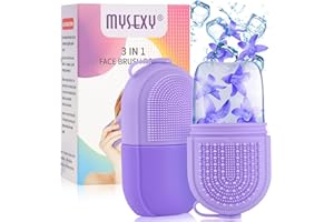 MYSEXY Ice Roller for Face & Eye, Beauty Facial Ice Rollers Ice Holder Mold Face Puffiness Relief Massage Skin Care Tools for Brighten Lubricate Shrink Pores Remove Fine Lines (Purple)